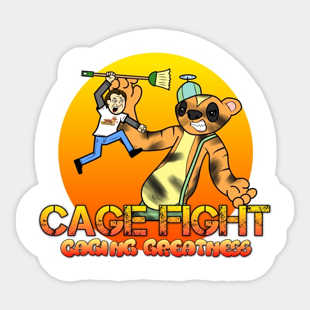 Cage Fight Sticker by CagingGreatness